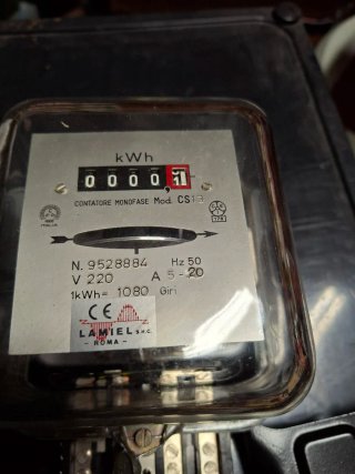 Contatore elettrico Lamiel vintage
