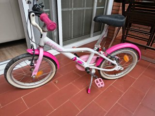 Bicicleta Infantil B'Twin 16 Rosa