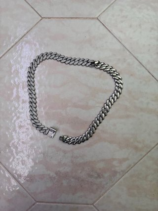 Set di 3 Catene cubane uomo con zirconi