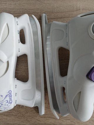 Pattini sul ghiaccio Oxelo, con borsa, taglia regolabile