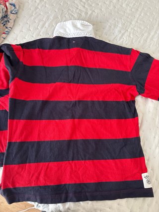 Polo Tommy Hilfiger Rayas Rojo y Azul TALLA 16
