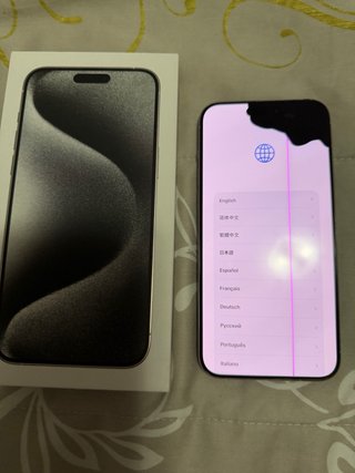 iPhone 15 Pro Max Plata 256GB Con golpe