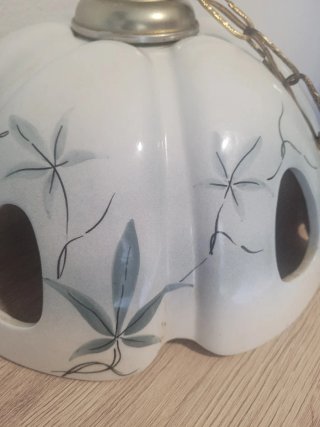 Lámpara colgante cerámica  diseño floral