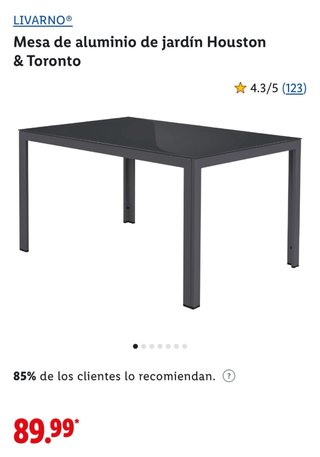 Mesa de jardín Livarno Home blanca