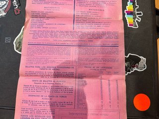 Cartel Festival Taurino Plaza Toros Madrid 1973