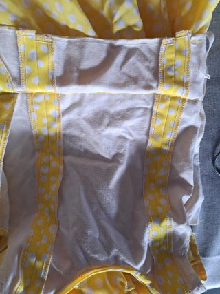 Vestido Flamenca Niña Amarillo Lunares