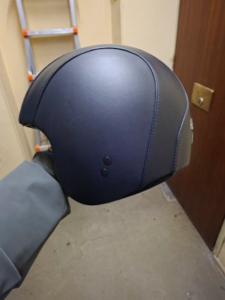 Casco Cuero Negro Aeronáutica Militare