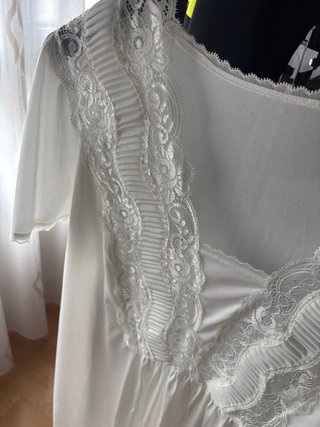 Camisón ligero encaje blanco vintage