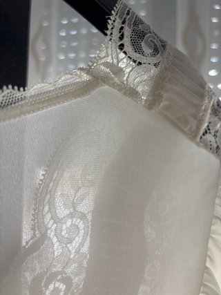 Camisón ligero encaje blanco vintage
