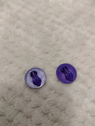 Pendientes morados vintage