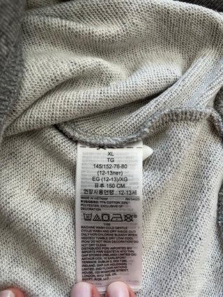 Sudadera corta Gap Gris Talla XL (12 años)