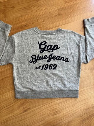 Sudadera corta Gap Gris Talla XL (12 años)