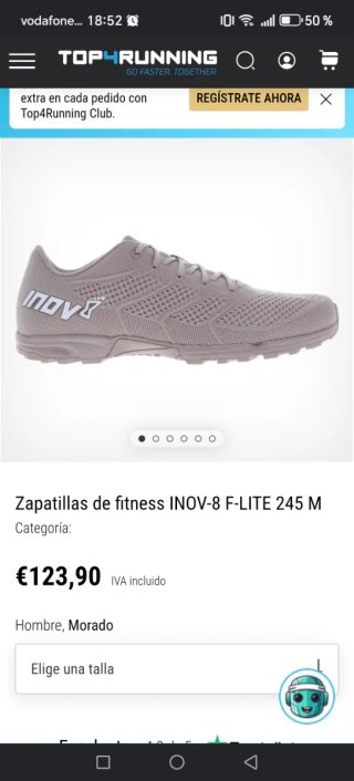 Zapatillas Inov-8 F Lite 245 Gimnasio CrossFit