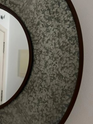 Espejo de Pared Redondo Metálico