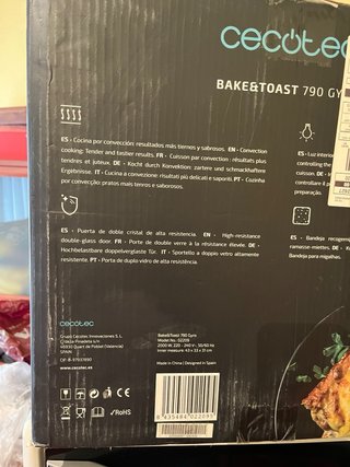 Cecotec Horno Tostador Bake&Toast 790 GYRO