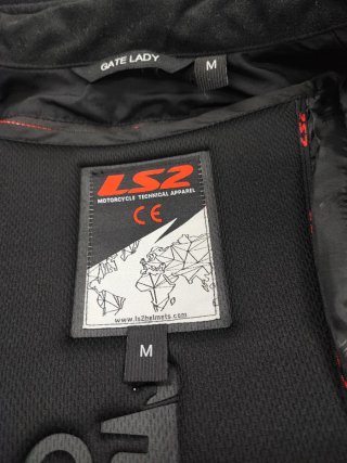 Chaqueta Moto LS2 Negra y Rosa