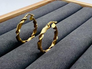 Aros Oro 18K Girados Mate 2.92gr