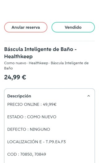 Lote 2 básculas Báscula de Baño Inteligente - Heal