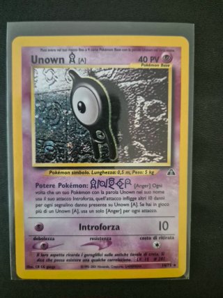 Unown A Pokémon Carta Base 40 PV