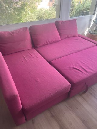 Sofá Cama Friheten Chaise Longue Rosa