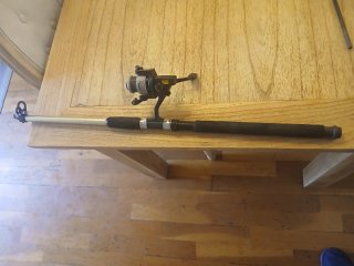 Caña de pesca Grauvell Valeria 180 y carrete OKUMA
