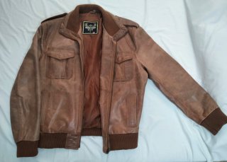 Chaqueta Piel Marrón Talla L
