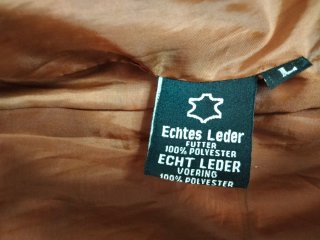 Chaqueta Piel Marrón Talla L