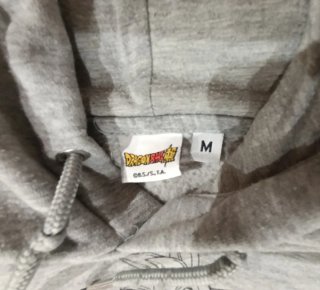 Sudadera Gris Dragón Ball talla M