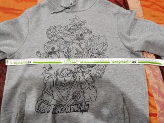 Sudadera Gris Dragón Ball talla M