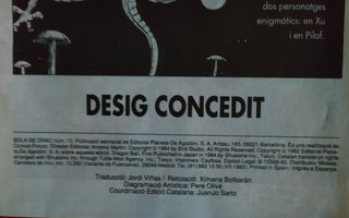 DRAGON BALL SERIE BLANCA No 2 A 10. AÑO 1992