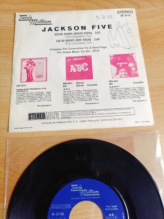 SINGLE 7''PROMO-Jackson 5 - Sugar Daddy / I'm So H