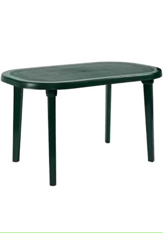Mesa de resina verde