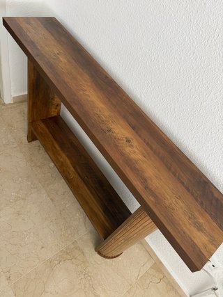 Consola de madera estilo rústico