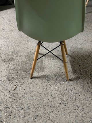 Sillas de diseño negro,blanco y verde agua