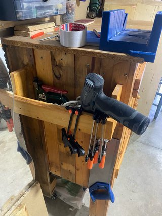 Mesa de trabajo de madera