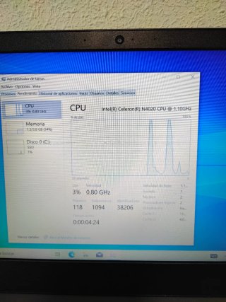 Ordenador Portátil Lenovo N4020 4GB 120GB Samsung