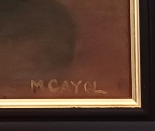 Óleo Bodegón M. Cayol Años 80