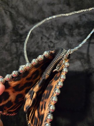 Borsa Zara leopardata con catena