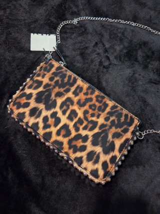 Borsa Zara leopardata con catena