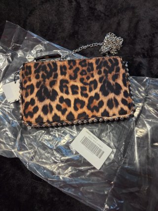 Borsa Zara leopardata con catena