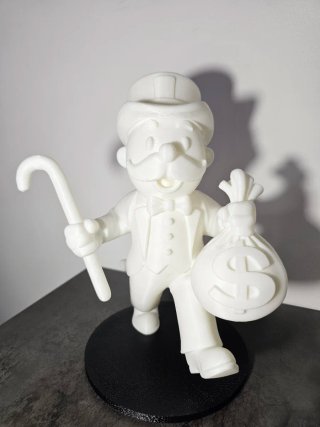 Figura Sr. Monopoly 24cm en blanco