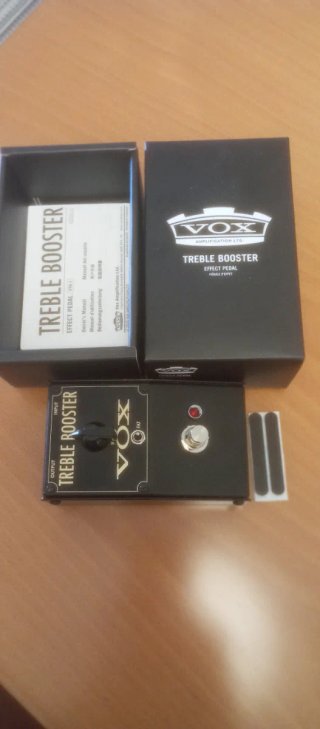 Pedal Vox Treble Booster + Fuente Alimentación