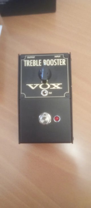 Pedal Vox Treble Booster + Fuente Alimentación