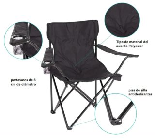 Silla de camping plegable