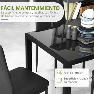 Pack 4 Sillas Negras