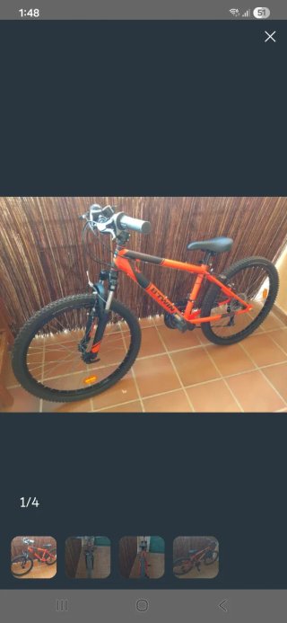 Bicicleta junior 24 montaña