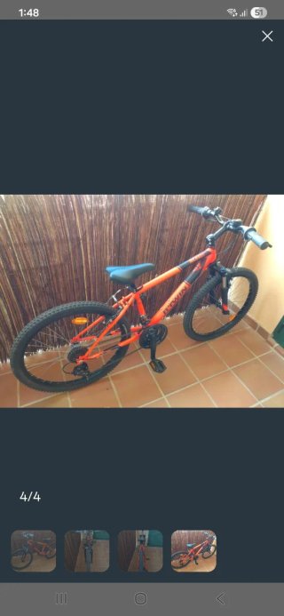 Bicicleta junior 24 montaña