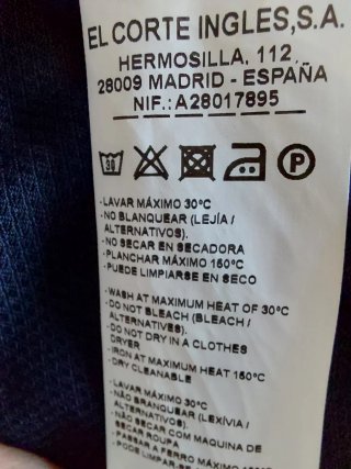 Chaqueta SINTESIS azul marino talla  L