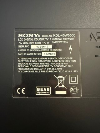 Televisor Sony 40”