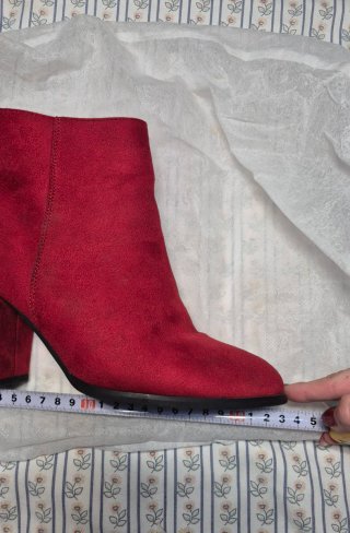 Botines rojos Inside efecto ante Talla 39